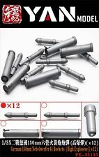 YAN MODEL PE-35135 1/35 German 150mm Nebelwerfer 4 Rockets(High Explosive)(x 12)