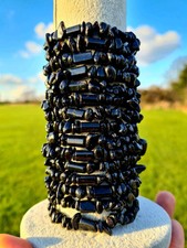 Black Tourmaline Crystal Bracelet - protection, grounding, removing negativity