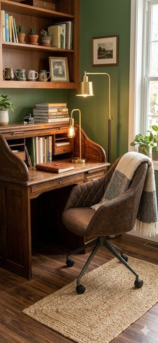 Focus office chair - focus, chestnut