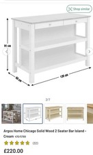 Solid Wood Freestanding Kitchen Island. Argos Model Number 470/5789