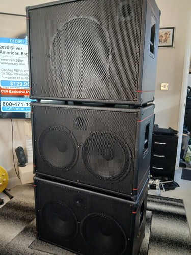 Two bass guitar speaker