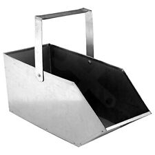 Fireside Fireplace Coal Bucket Wood Log Holder Scuttle Kindling Metal Vintage