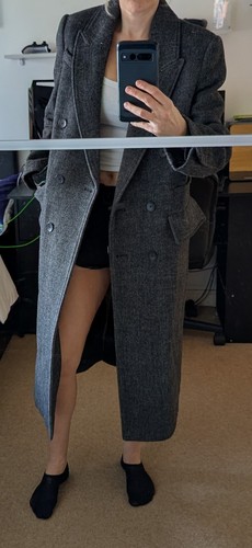 Zara grey herringbone wool - zara, mix