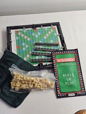 Scrabble Travel Edition – Portable Folding Board Game by Spear’s – Complete VGC