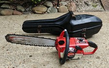 Vintage Homelite Super EZ Automatic Chainsaw + Case Runs See Video Selling AS-IS