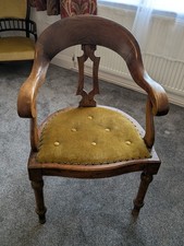 Victorian Solid Oak Desk Chair