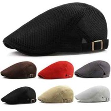 Men Mesh Hat Flat Cap Golf