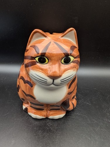 Quail pottery orange cat - quail,