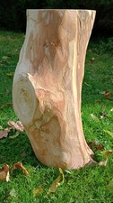 Natural bend tree stump table, rustic hardwood handmade solid woodland furniture