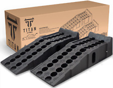 TITAN RAMPS HEAVY DUTY 8 TON GVW LOW CLEARANCE VEHICLE CAR VAN RAMPS (PAIR)
