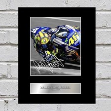 Valentino Rossi Signed Mounted