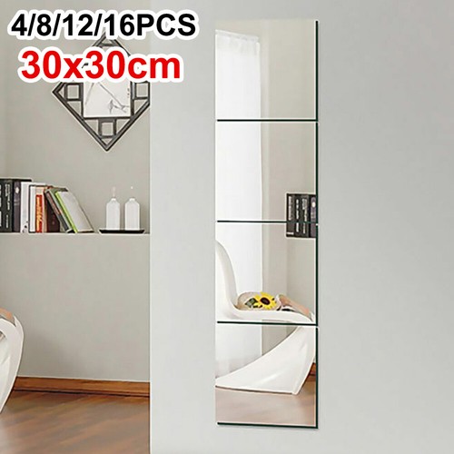30x30cm mirror tiles wall - 4/8x,