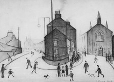 L S LOWRY ART  CLITHEROE 1955