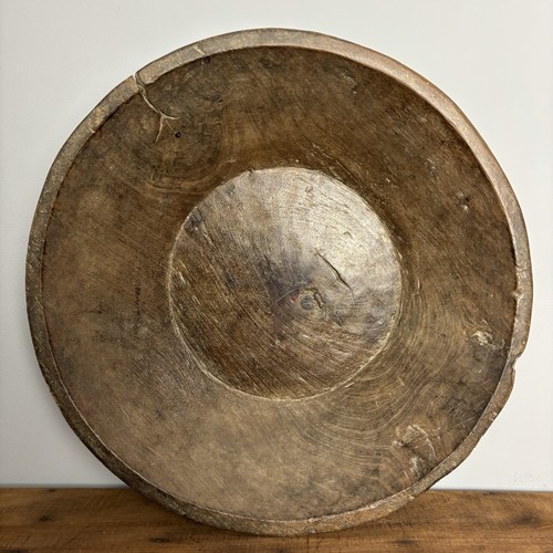 Vintage wooden dough - wooden, bowl