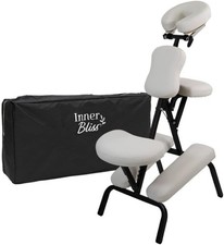 Inner Bliss Portable Massage Chair Foldable Tattoo Stool Salon Beauty Therapy