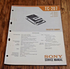 Sony TC 207 Cassette Corder