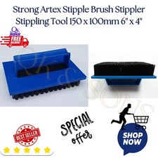 New Strong  Artex Stipple Brush  Stippler Stippling Tool 150 x 100mm 6'' x 4''