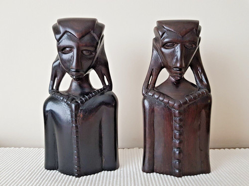 Pair african ebony - of,