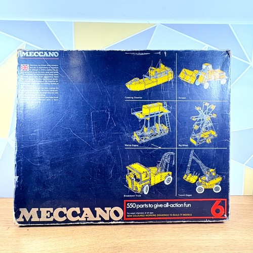 Vtg meccano metal construction - metal,
