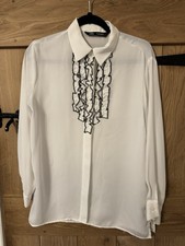Zara Ladies White Frill