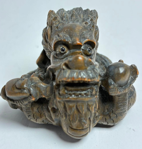 Netsuke antique dragon - netsuke,