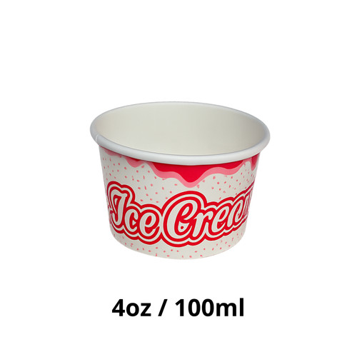Ice cream paper tubs - cream, tubs/cups