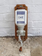 Lovely Vintage French Wall Mounted Coffee Grinder