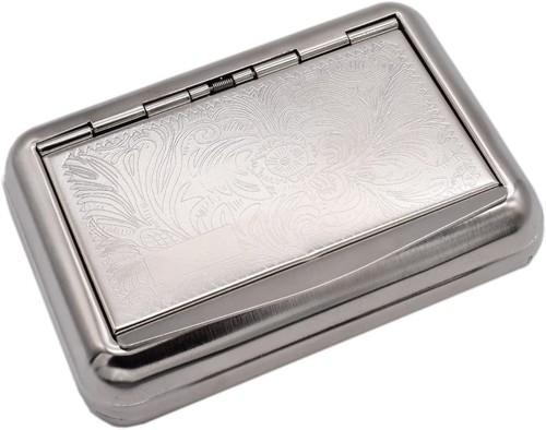 Tobacco tin with - paper, holder
