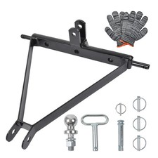 3 POINT LINKAGE TOW HITCH Compact Tractor Mounted Towing Cat 1 Triangle Pin 3.5T