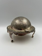 Vintage silver plated domed