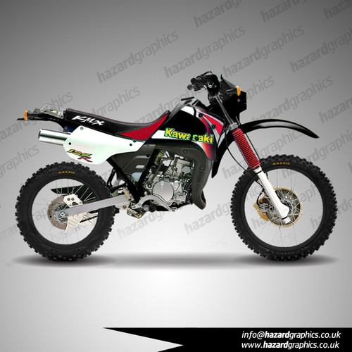 Kawasaki kmx 125 graphics - graphics, kit