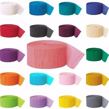 24 x Crepe Paper Rolls 81ft -