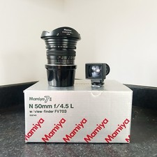 Mamiya 7/7ii 50mm F4.5 lens for Mamiya 7/7ii (Box + Finder + Tiffen Pro Mist) 