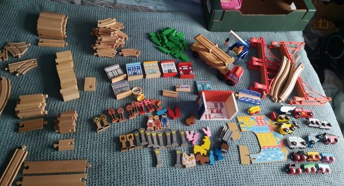 Wooden train set - set, bundle