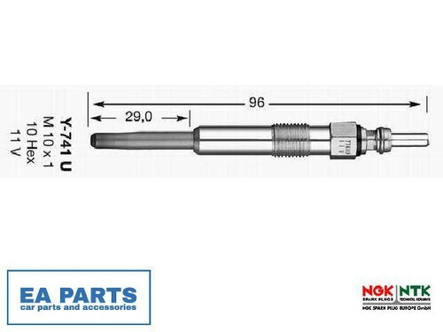 Glow plug for - for, vw