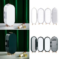 Earring Box Display Holder Stand with Mirror Travel Jewelry Necklace Storage Box