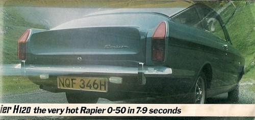 Sunbeam rapier h120 fastback - rapier,