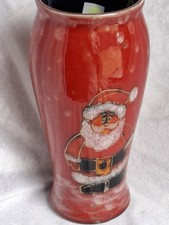 Anita Harris Santa  Christmas Vase