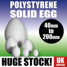 POLYSTYRENE SOLID EGGS Easter