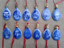 ROYAL COPENHAGEN / BING & GRONDAHL CHRISTMAS TREE DROP ORNAMENTS - SELECTION.
