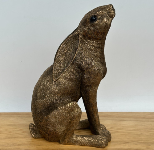 Bronze moongazing hare - moongazing,