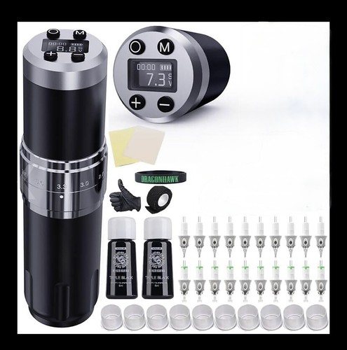 Dragonhawk wireless tattoo - wireless, gun