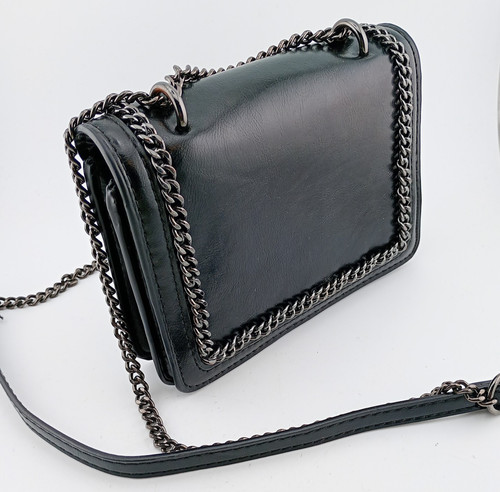 Zara small black chain - black, &