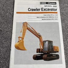 CASE "MODEL 888" Hydraulic Crawler Excavator Brochure Leaflet