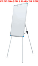 Linno® Quality Flip Chart Easel Tripod Magnetic Whiteboard Presentation Board