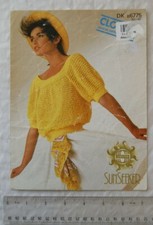 Vintage: Sirdar 6775 sweater, DK. 30-40 inch, 76-102 cm