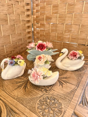 Bone china flower - bone,