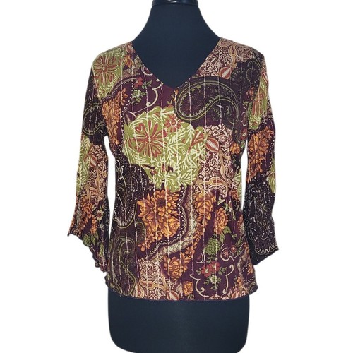 Vtg usa made textured - made, l