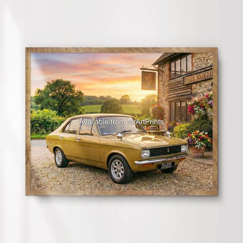 Hillman avenger car poster - hillman,