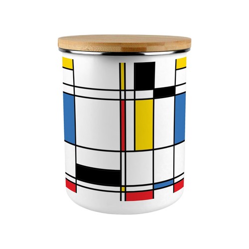 Retro storage tin art - tin, deco